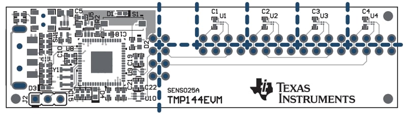 Location Circuit - Texas Instruments TMP144EVM Evaluation Module